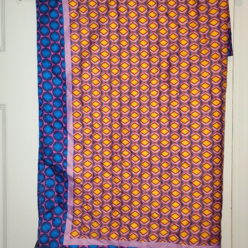 (Nwot) Zara Multicolor Print Pattern Design Scarf - image 2